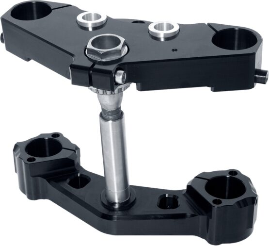 Hawg Halters X23 6 Degree Raked Triple Tree Kit Black For 23in Wheel FLT 14-Up