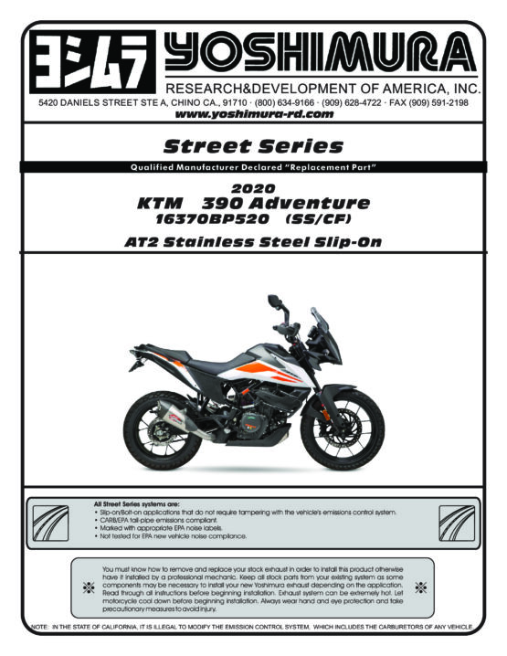 AT2 Street Slip On Exhaust - Image 2