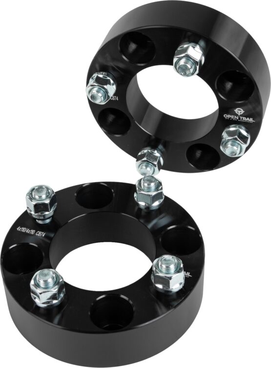 Open Trail Wheel Spacer 1.5in 4/110 12mm Stud Black ATV/UTV Pair