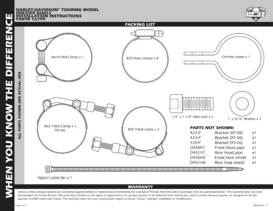 Dresser Duals Chrome Head Pipes - Image 6