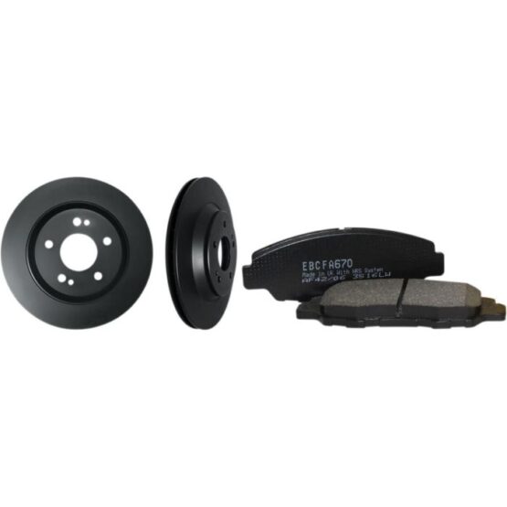 Brake Kit - 2 Front Rotors w/ 3 Pad Sets