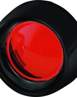 Deep Dish Bezels Red Lens Gloss Black