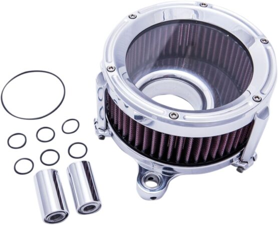 Trask Assault Charge High-Flow Air Cleaner Chrome For Harley-Davidson