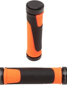 Pro Grip Orange Lock-On ATV Grips w/ End Plugs - 7/8" Bars