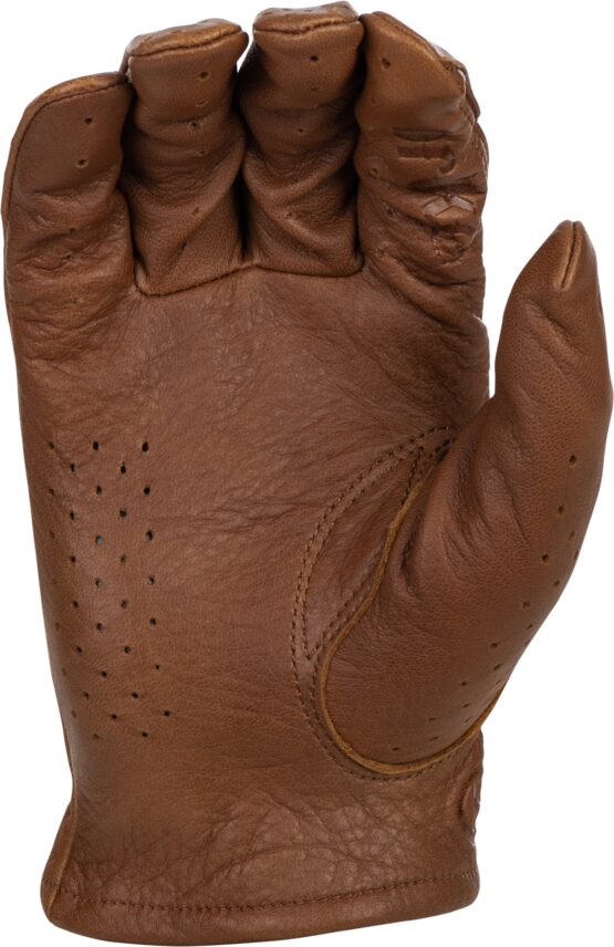Highway 21 Louie Perforated Gloves Brown X-Large - Image 2