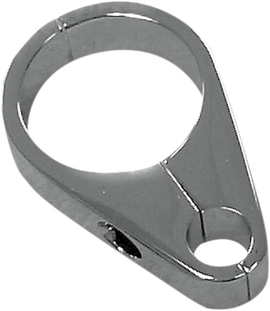 Drag Specialties Cable Clamp Chrome 1-1/2in Single Cable