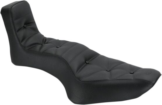 Throwback Diamond Stitch Vinyl 2-Up Seat - Black
