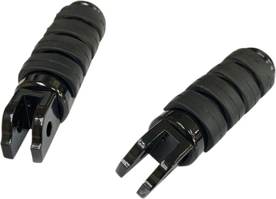 Drag Specialties FML Soft-Ride Driver Footpegs Black Softail