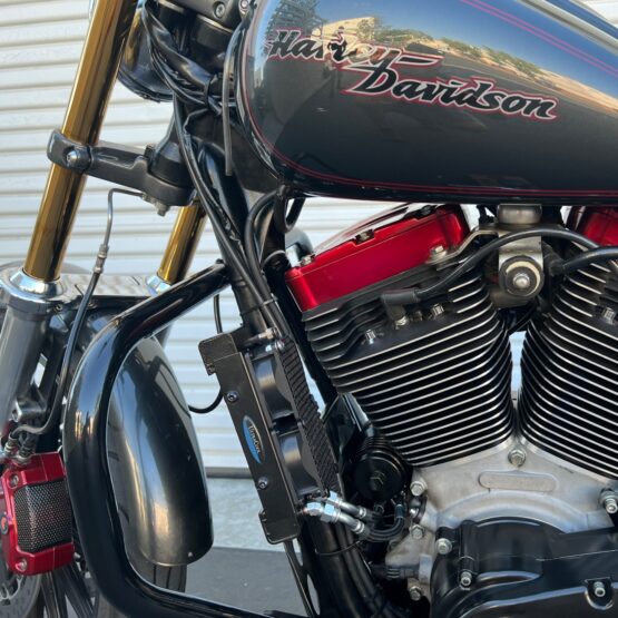 UltraCool SMT-4 Side Mount Naked Oil Cooler Kit Black For Harley Dyna FXR Touring - Image 2