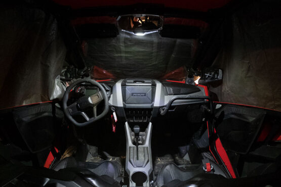 Halo-RA LED Rear View Mirror w/ Multimode lighting & Cast Aluminum Bezel - Image 5