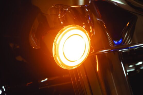 Tracer L.E.D. Front Turn Signal Insert Amber Light Smoke Lens 1157 - Image 3