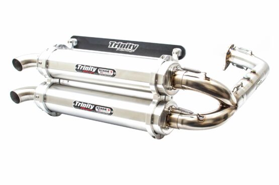 Dual Brushed Aluminum Full Exhaust - Image 2
