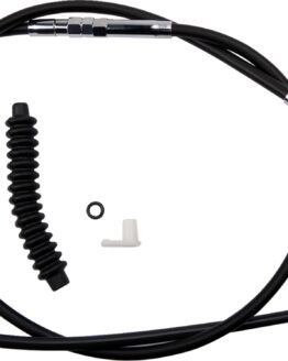 Drag Specialties Black Vinyl Clutch Cable +2in For Harley Touring