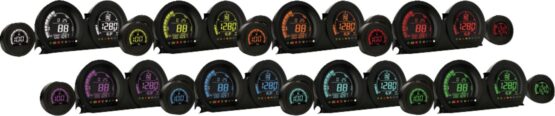 Koso HD-03 LCD Gauge Kit 8-Color For Harley FLH/FLT 2014-2023 - Image 2