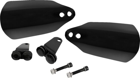 Memphis Shades Handguards Black Gloss For Harley Touring