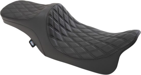 Drag Specialties Predator III 2-Up Seat Black For Harley FLHX/FLHR 99-07