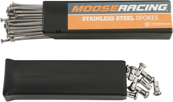 Stainless Steel Spoke Set w/ Nipples - 36 Spokes For 19" Rear - Image 2