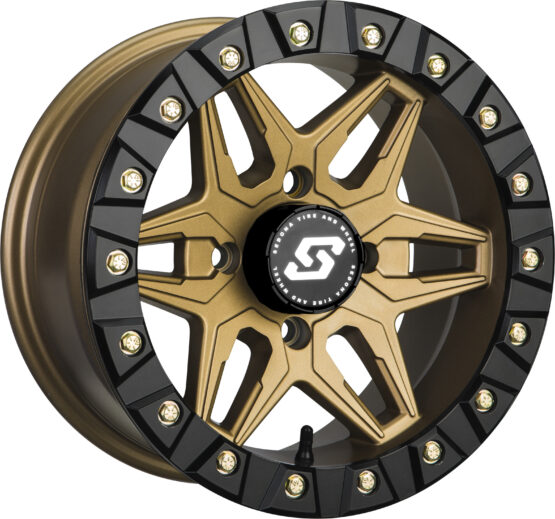 Sedona Split 6 Beadlock Wheel Bronze 15x6 4/156 5+1 Offset Aluminum