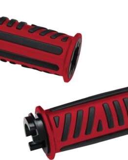 Show Chrome Combat Grips Red for Can-Am Ryker 7/8 in Bars