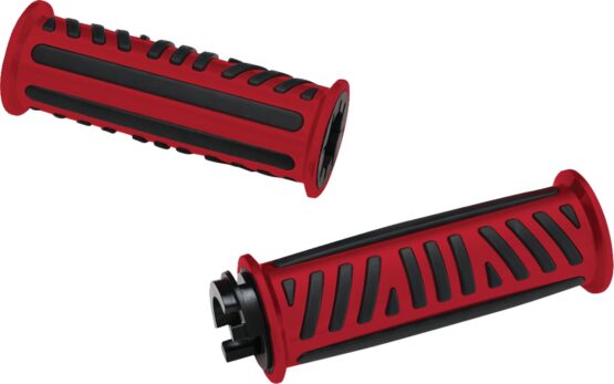 Show Chrome Combat Grips Red for Can-Am Ryker 7/8 in Bars