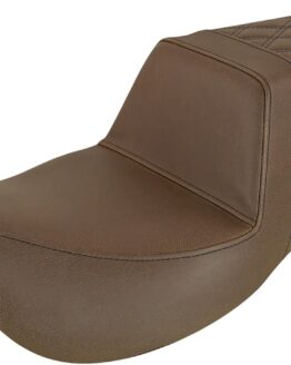 Step-Up Rear Lattice Stitch 2-Up Extended Reach Seat Brown