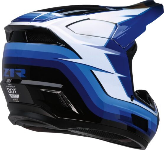 Z1R Youth Dirt Maxx Vortex Helmet Blue/White Medium - Image 2