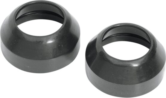 Drag Specialties Fork Boots Black Rubber Pair - Image 2