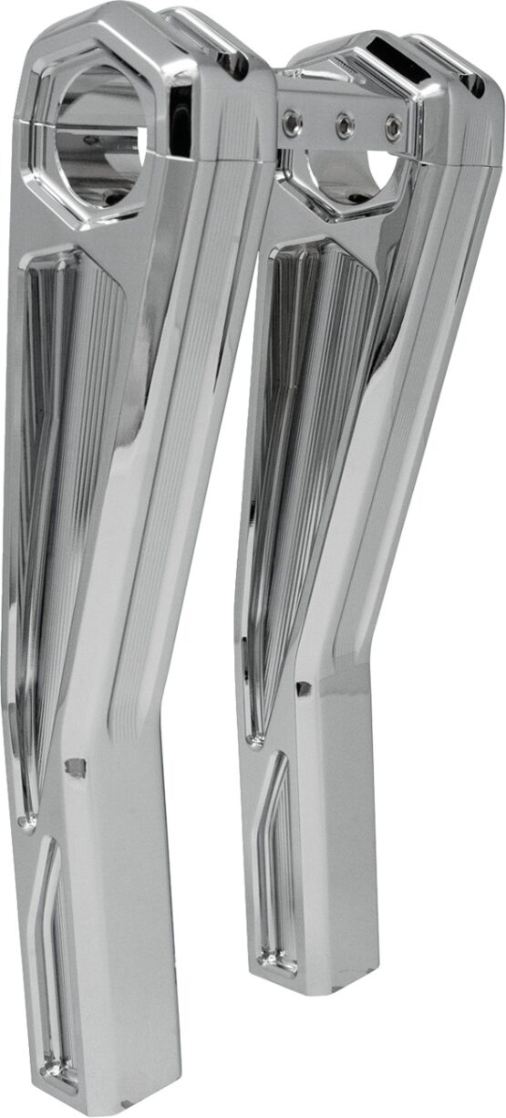 Kodlin USA Ascent Pro 10in Pullback Risers Chrome For Harley 3.5in On-Center
