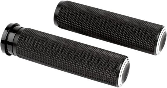 Arlen Ness Dual Ring Grips Black TBW