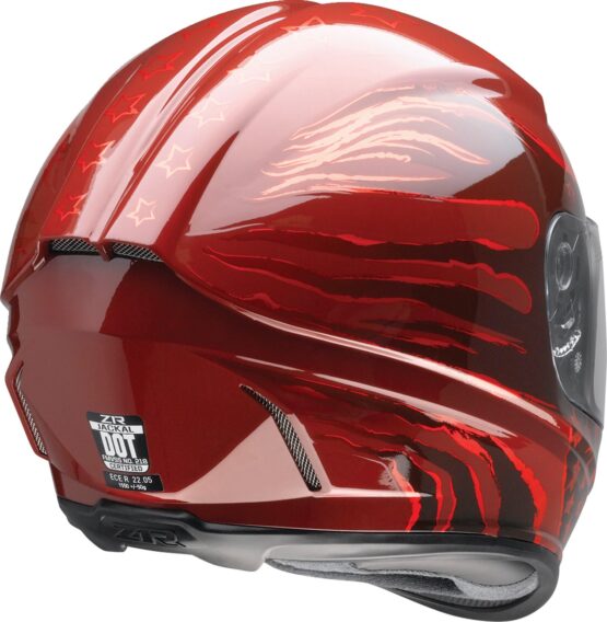 Z1R Jackal Patriot Helmet 3XL Red Gloss Unisex - Image 2