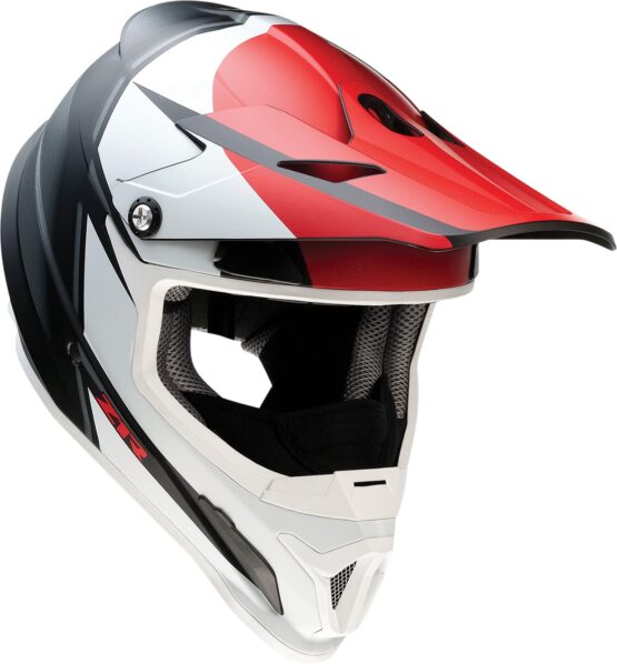 Z1R Rise Cambio Snow Helmet - Large, White/Black/Red - Image 2
