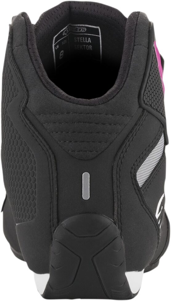 Women's Sektor Street Riding Shoes Black/Pink/White US 8 - Image 2