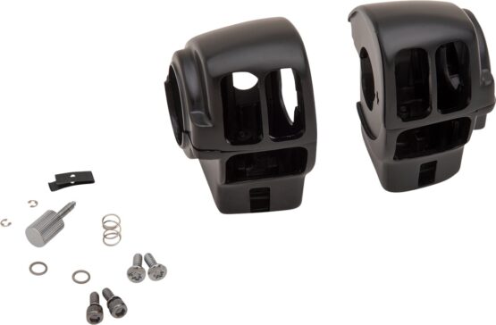 Drag Specialties Handlebar Switch Housing Kit Black For Harley-Davidson