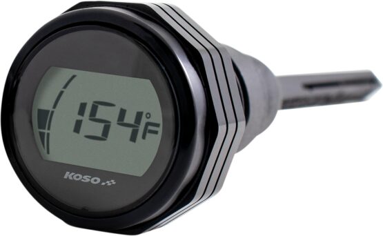 Koso Digital Oil Dipstick Gauge Black For Harley Touring 2017-Up