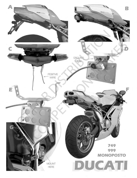 Competition Werkes Fender Eliminator Fits Ducati 749, 999 Monoposto - Image 3