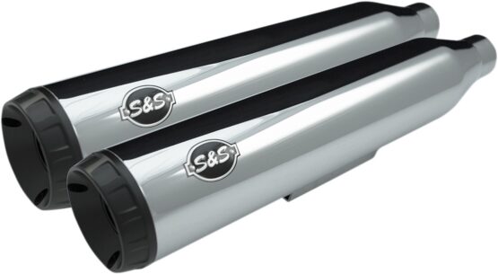 Grand National Chrome 3.5" Slip On Exhaust Black Cap - Image 3
