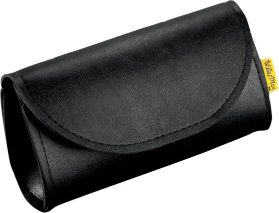 Willie & Max Handlebar or Windshield Pouch Black Synthetic Leather