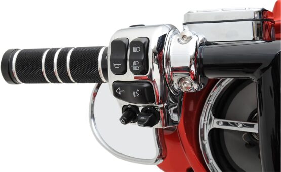 Drag Specialties Chrome Handlebar Switch Housing Kit For Harley-Davidson - Image 2