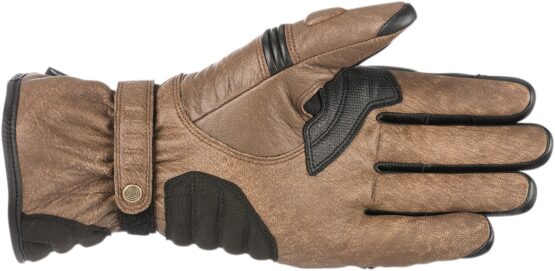 Cafe Divine Leather Street Riding Gloves Brown/Black 2X-Large - Image 2