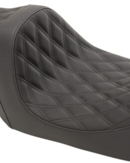 Drag Specialties Predator III Seat Black Double Diamond For Harley Touring