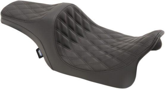 Drag Specialties Predator III Seat Black Double Diamond For Harley Touring