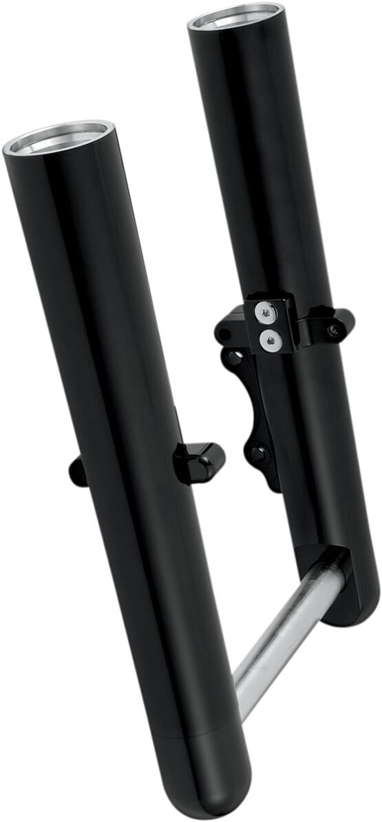 Arlen Ness Hot Leg Fork Legs Black Smooth Dual Disc