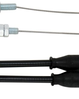 Motion Pro Black Vinyl Throttle Push-Pull Cable Set +3