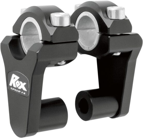 Rox Elite Pivoting Handlebar Risers 2in Black For 7/8in and 1-1/8in Bars