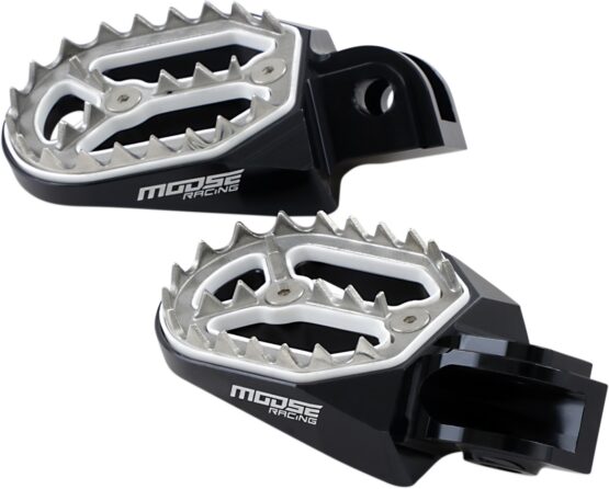 Qualifier Footpegs Black/Silver