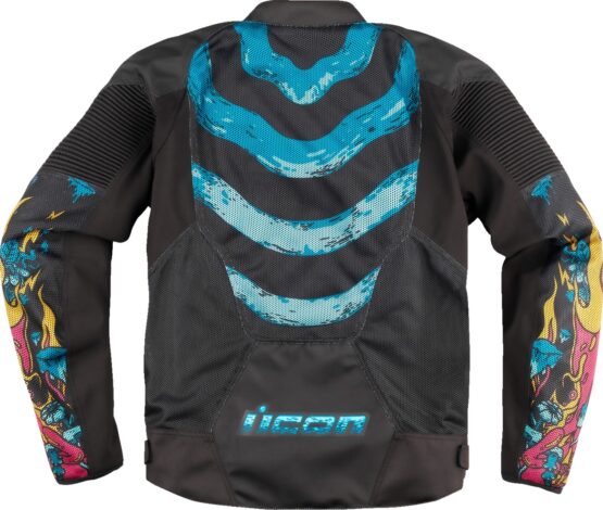 ICON Overlord3 Mesh Munchies Jacket 2XL Black/Blue Men's - Image 2