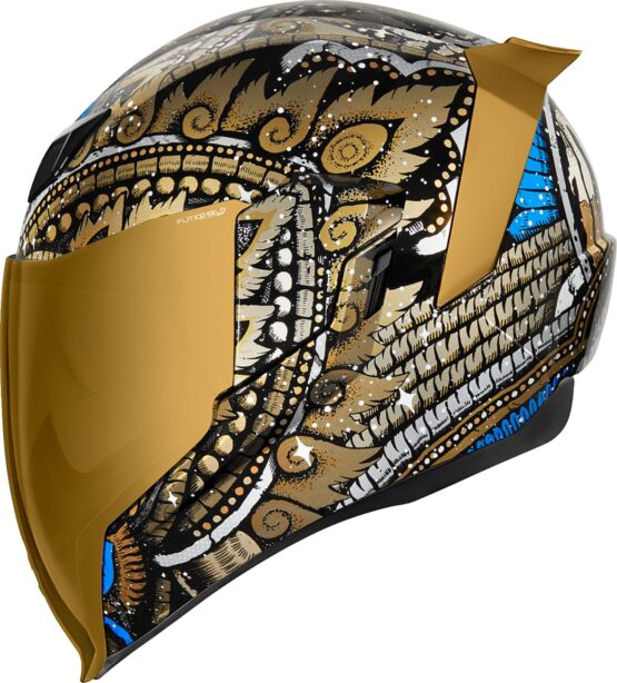 ICON Airflite Daytripper Helmet - Gold/Blue/Black/White (L) - Image 2