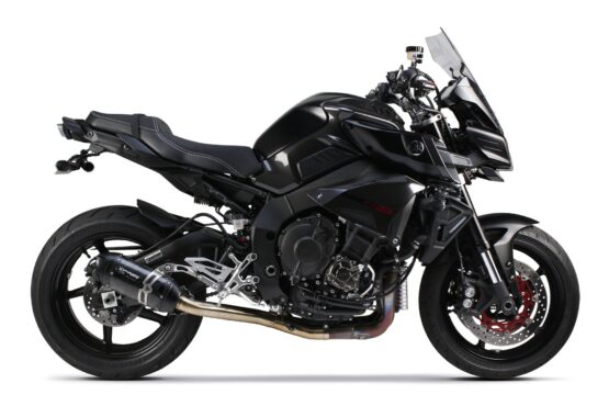 S1R "Black" 3/4 Slip On Exhaust - Carbon Fiber - Image 2