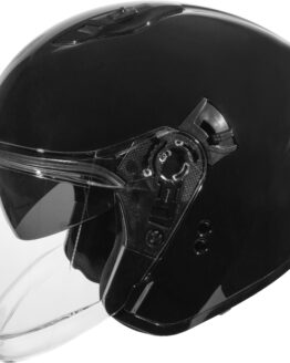GMAX OF-87 Open Face Helmet w/LED Light Black Small