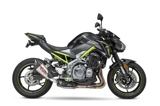 Yoshimura AT2 Slip-On Exhaust Stainless/Carbon Silver Fits 17-21 Kawasaki Z900 - Image 3
